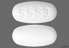 White Oblong S 553 - Olmesartan Medoxomil / Hydrochlorothiazide 40mg-25mg Tablet