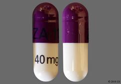 Purple And White Za-11 40 Mg - Omeprazole 40mg Delayed-Release Capsule