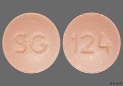 Pink Round 124 And Sg - Clopidogrel 75mg Tablet