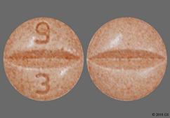 Red-Brown Round 9 3 - Pramipexole Dihydrochloride 0.5mg Tablet