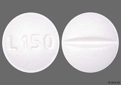 White Round L150 - Metoprolol Tartrate 25mg Tablet