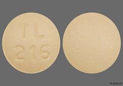 Brown Round Tl 216 - Spironolactone 25mg Tablet