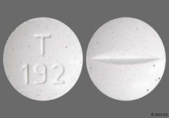 Blue Round T 192 - Oxycodone Hydrochloride / Acetaminophen 5mg-325mg Tablet