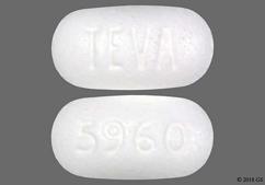 White Oval Teva And 5960 - Guanfacine 1mg Extended-Release Tablet