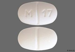White Oval M 17 - Levocetirizine 5mg Tablet