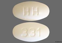 White Oval 331 And Hh - Irbesartan 300mg Tablet
