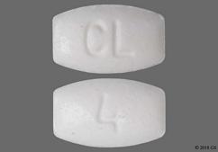 White Modified Rectangle Cl And 4 - Nitroglycerin 0.4mg Sublingual Tablet