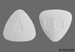 White Triangle A And 88 - Entecavir 0.5mg Tablet