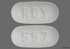 Gray Oblong 597 And Rdy - Memantine Hydrochloride 10mg Tablet
