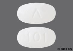 White Oval Logo And 101 - Metformin Hydrochloride 500mg Tablet