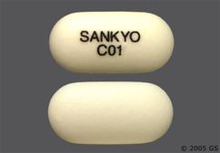 White Oval Sankyo C01 - Colesevelam Hydrochloride 625mg Tablet