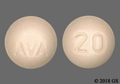 Yellow Round Ava And 20 - Doptelet 20mg Tablet