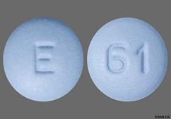 Blue Round E And 61 - Finasteride 5mg Tablet