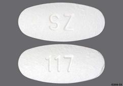 White Oval 117 And Sz - Carvedilol 25mg Tablet