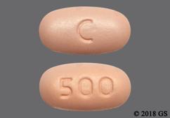 Peach Oblong 500 And C - Capecitabine 500mg Tablet