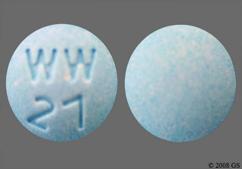 Blue Round Ww 27 - Dicyclomine Hydrochloride 20mg Tablet