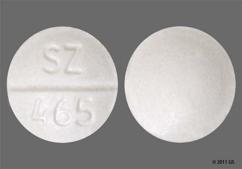 White Round Sz 465 - Nadolol 20mg Tablet
