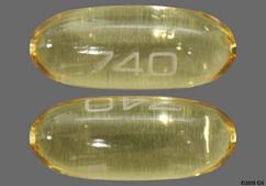 Yellow 740 - Omega-3-Acid Ethyl Esters 1g Softgel