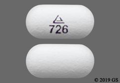 White Oblong Logo 726 - Methylphenidate Hydrochloride 36mg Extended-Release Tablet