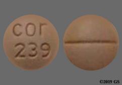 Orange Round Cor 239 - Methylphenidate Hydrochloride 20mg Tablet