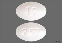 White Oval Ig And 257 - Nabumetone 500mg Tablet