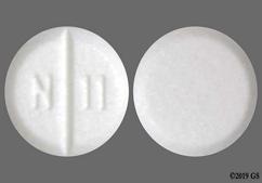 White Round N 11 - Benztropine Mesylate 2mg Tablet
