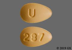 Yellow Tear U And 287 - Tadalafil 5mg Tablet