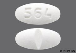 White Oval 564 - Metoprolol Succinate 25mg Extended-Release Tablet