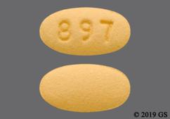 Yellow Oval 897 - Tadalafil 5mg Tablet
