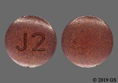 Red-Brown Round J2 - Phenazopyridine Hydrochloride 200mg Tablet