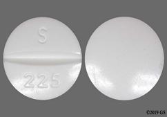 White Round S 225 - Methocarbamol 500mg Tablet
