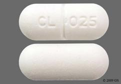 White Oblong Cl 025 - Probenecid / Colchicine 500mg-0.5mg Tablet