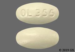 Yellow Oval Ol 355 - Fenofibrate 160mg Tablet