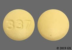 Yellow Round 337 - Tadalafil 5mg Tablet