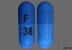 Blue F 38 - Ziprasidone Hydrochloride 40mg Capsule