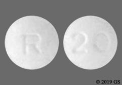 White Round R And 20 - Sildenafil Citrate 20mg Tablet