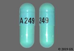 Blue A249 - Doxycycline Hyclate 100mg Capsule