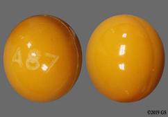Orange Round A87 - Progesterone 100mg Capsule