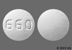 White Round 660 - Spironolactone 25mg Tablet