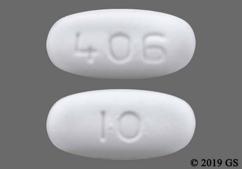 White Oblong 10 And 406 - Ambrisentan 10mg Tablet