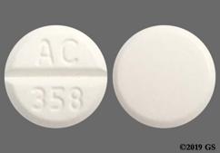 White Round Ac 358 - Doxazosin Mesylate 4mg Tablet