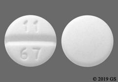 White Round 11 67 - Atenolol / Chlorthalidone 50mg-25mg Tablet
