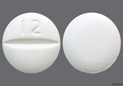 White Round 12 - Losartan Potassium 50mg Tablet