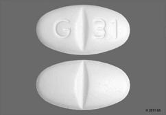 White Oval G 31 - Gabapentin 600mg Tablet