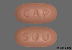 Pink Oblong Cap And 500 - Capecitabine 500mg Tablet