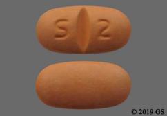 Orange-Brown Oblong S 2 - Imatinib Mesylate 400mg Tablet