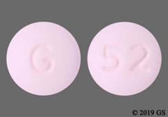 Pink Round 52 And G - Solifenacin Succinate 10mg Tablet