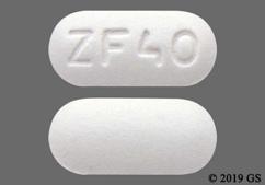 White Oblong Zf 40 - Memantine Hydrochloride 10mg Tablet