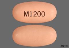 Tan Oval M1200 - Mesalamine 1.2g Delayed-Release Tablet