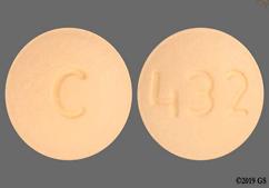 Peach Round 432 And C - Darifenacin Hydrobromide 15mg Extended-Release Tablet